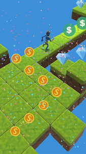 Blocky Run Puzzle-Maze Runner