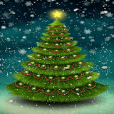 Snowy Christmas Tree LWP icon