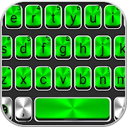Metal Green Tech Keyboard Theme