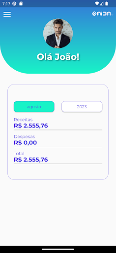 AIDA - Controle Financeiro Screen 2