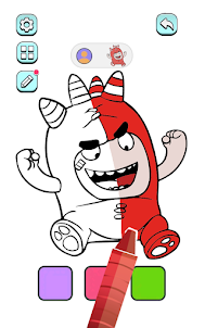 Oddbods coloring game