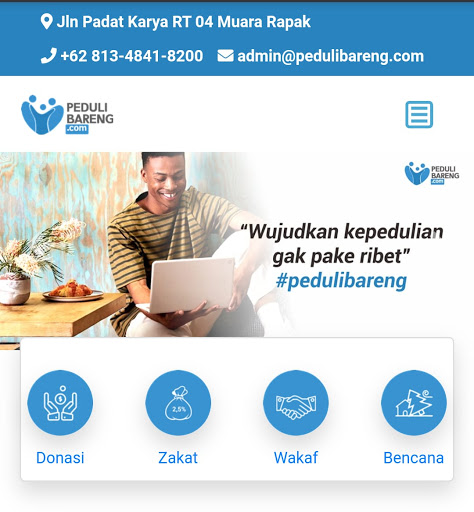 Android application Peduli Bareng screenshort