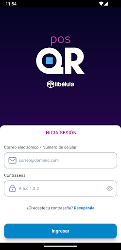 Android application posQR screenshort