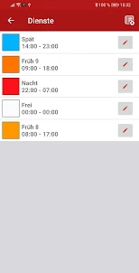 My shift schedule