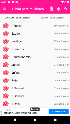 Android application bíblia para mulheres + áudio screenshort