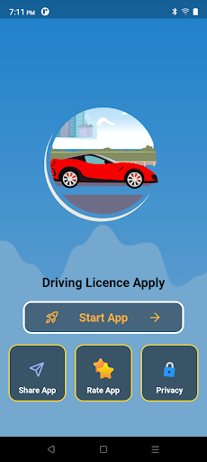 Android application Driving licence apply online screenshort