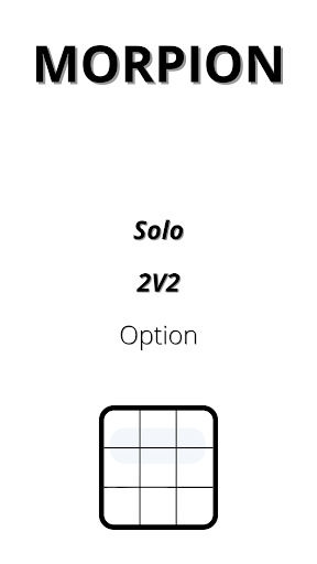 Android application Morpion Tic-Tac-Toe screenshort