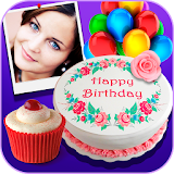 Photo On Birthday Cake - Photo Editor icon