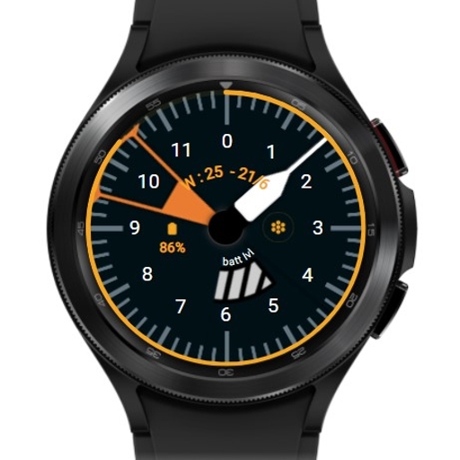 Blue Orange Watchface logo