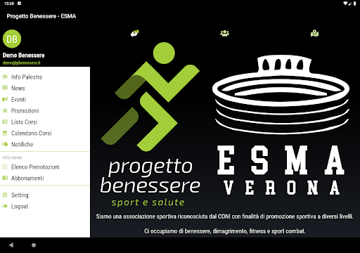 Progetto Benessere - ESMA Screen 3
