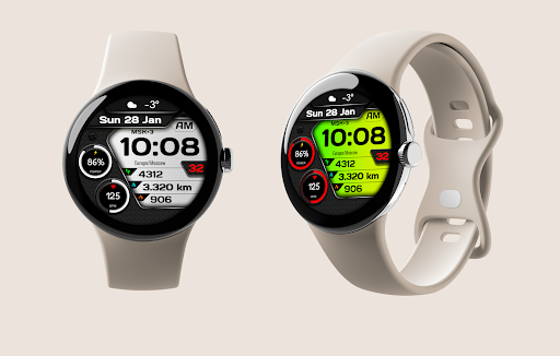 Android application Digital Sport RPOOF Watchface screenshort