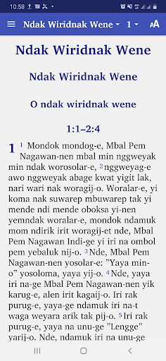 Android application Alkitab Nduga screenshort