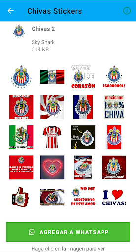 Android application Chivas Guadalajara Stickers screenshort