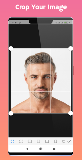 Android application Men Hairstyle Photo Editor screenshort