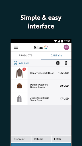 Android application Sitoo POS screenshort