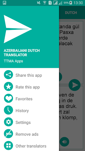 Azerbaijani Dutch Translator Screen 3