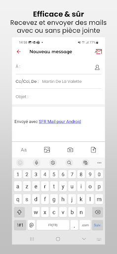 Screenshot of SFR Mail