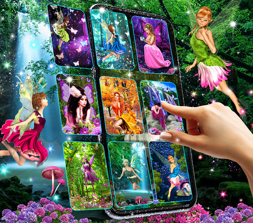 Android application Fairy live wallpaper screenshort