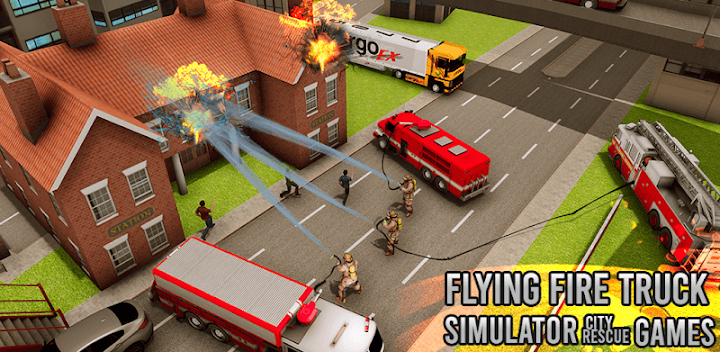 Flying Fire Truck Simulator