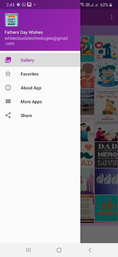 Android application Fathers Day Wishes screenshort
