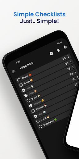 Android application Simple Checklists screenshort