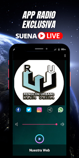 Android application Radio Renglón Urbano screenshort