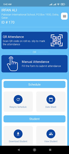 Android application DAMS screenshort
