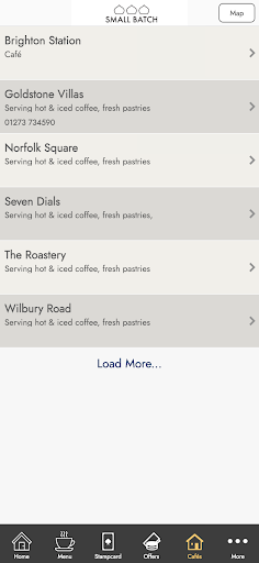 Small Batch Coffee Roasters Screen 3