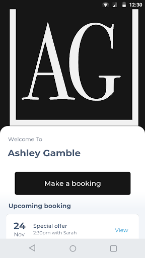 Android application Ashley Gamble screenshort