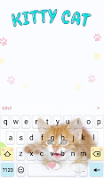 screenshot of Kitty Cat Keyboard & Wallpaper
