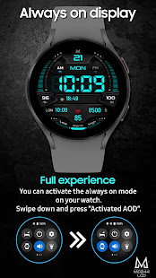MD244 LCD: Digital watch face
