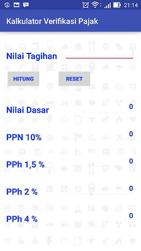 Kalkulator Verifikasi Pajak Screen 2