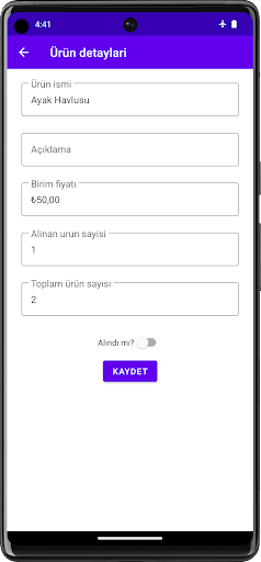 Çeyiz Listem Screen 3