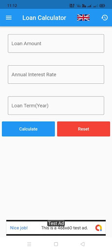 Android application Loan Calculator screenshort