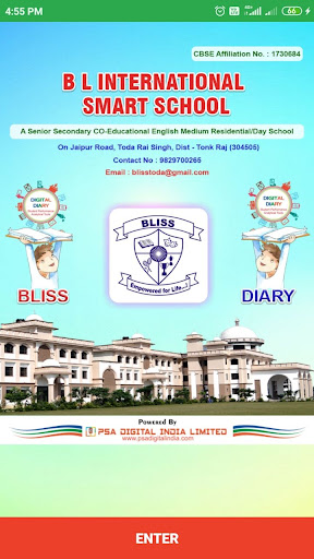Android application BLISS School App screenshort