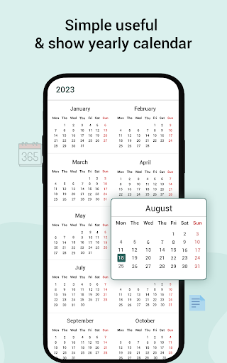 My Calendar - OrganizeMe Screen 2