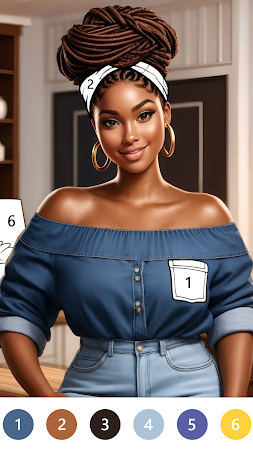 Game screenshot Black Color Paint By Number apk download