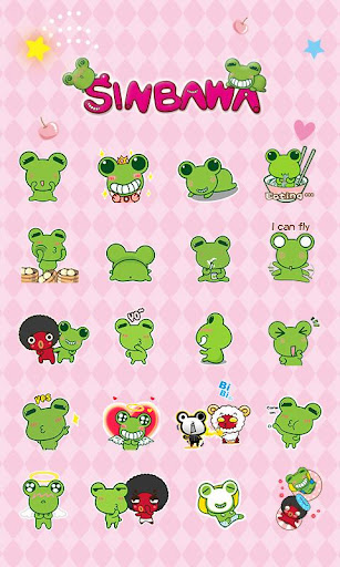 GO SMS PRO SINBAWA STICKER Screen 2