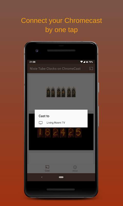 NixieTube Clocks on Chromecastのおすすめ画像1