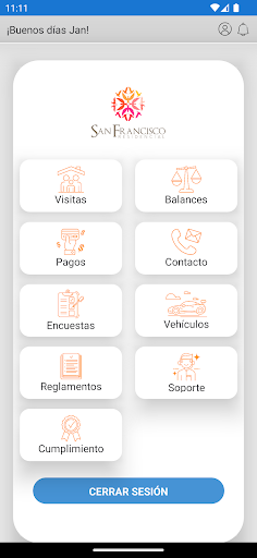 Android application Residencia Segura screenshort