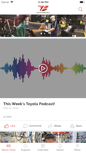 Toyota Boshoku App Screen 2