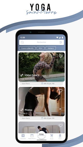 Android application Yoga Saint Pierre screenshort