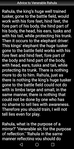 Advice to Venerable Rahula Screen 3