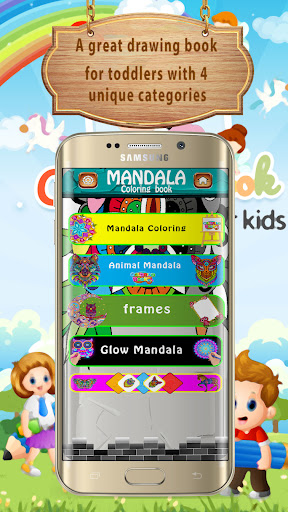Android application Mandala coloring and glow screenshort