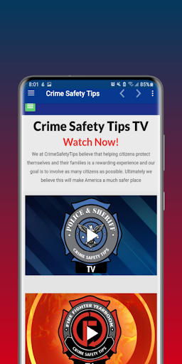 Crime Safety Tips Screen 2