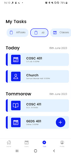 BUSA App Screen 2