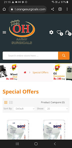 Android application Aarav Surgicals screenshort