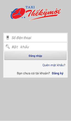 Android application Taxi Thế Kỷ Mới screenshort
