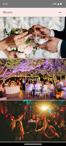 Wedding gallery Screen 3