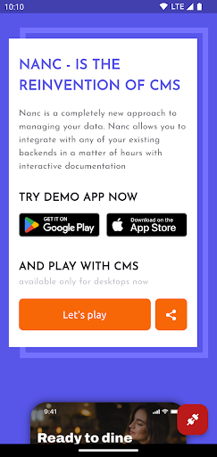 Android application Nanc Client screenshort